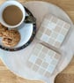 Coaster Set - Two Mosaic Chequerboard Coasters - Image 1