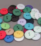 Plain Mixed Buttons 18mm 35 pieces - Image 1
