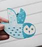 Owl Wooden Hanging Decoration - Image 5
