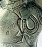 Ceramic Sculptural Vessel Textured with Old Printing Plates - Image 2