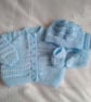 Baby's Hand Knitted Textured Cardigan Set, Gift Idea for Babies, Custom Make - Image 10