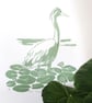 Heron Linoprint - Image 1