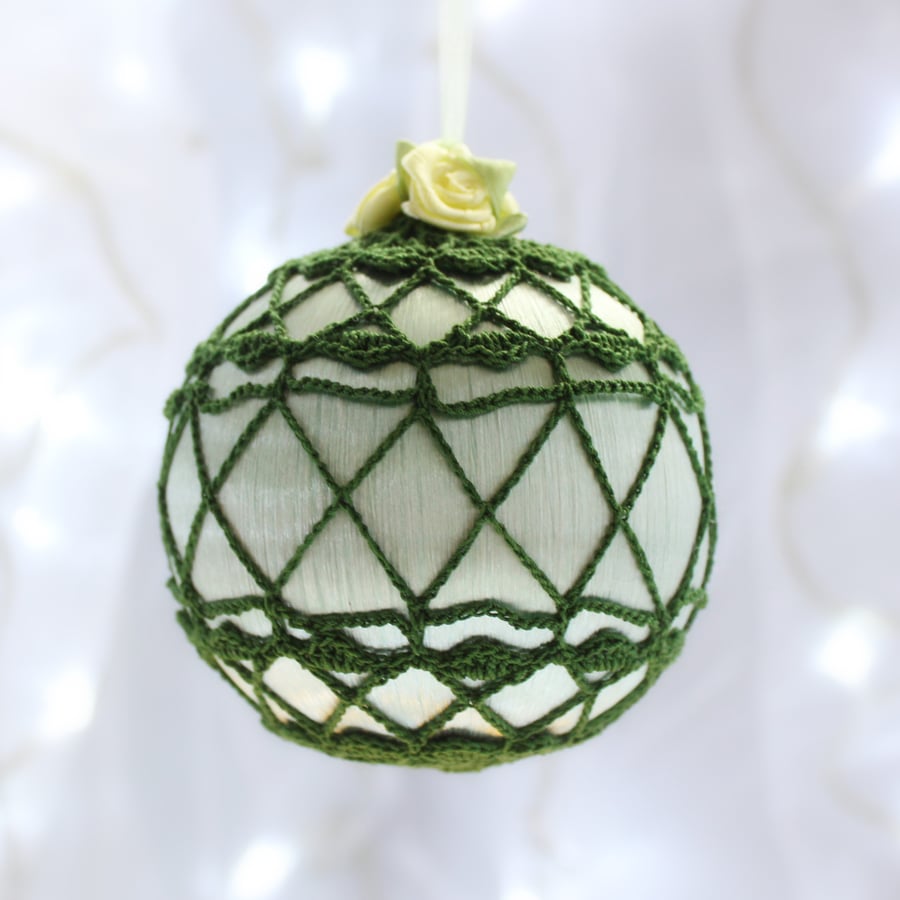 Christmas bauble Green Vintage Style, K1