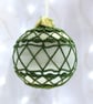 Christmas bauble Green Vintage Style, K1 - Image 1