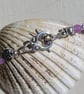 Lavender Amethyst & Clear Quartz Gemstone Necklace "Lavender Dazzle" - Image 6