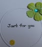 Just For You Mini Flower Card - Lime  - Image 4