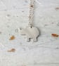 Recycled Sterling Silver Rhino Pendant Necklace – Safari Animal Jewellery - Image 2
