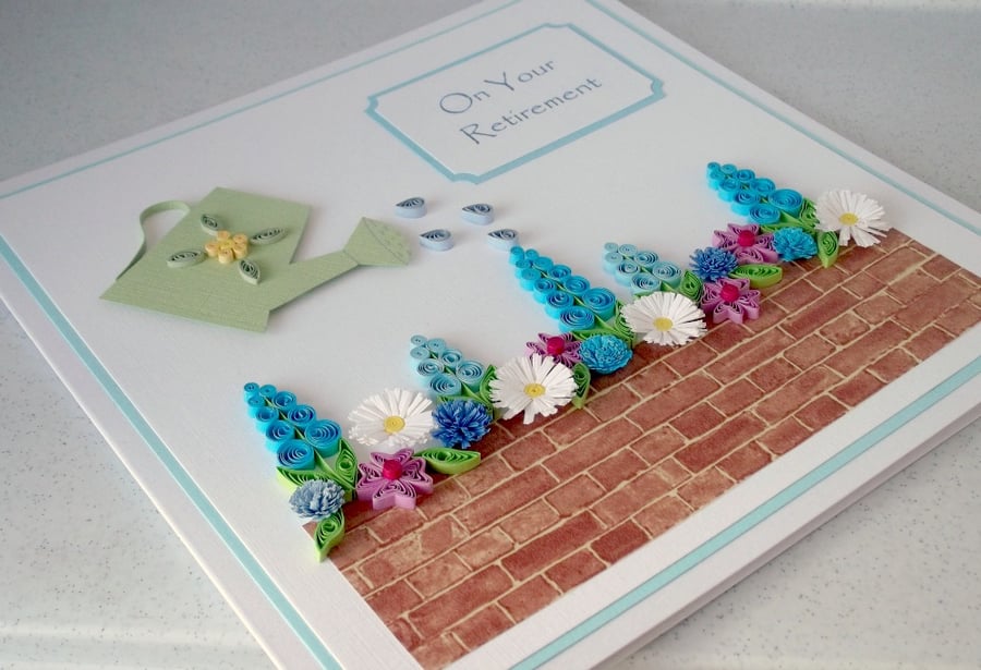 Retirement congratulations card with personalised message