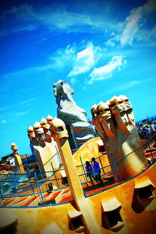 Casa Mila La Pedrera Barcelona Spain 12"x18" Print