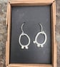  Silver Seed Pod Mismatched Dangle Earrings - Image 7