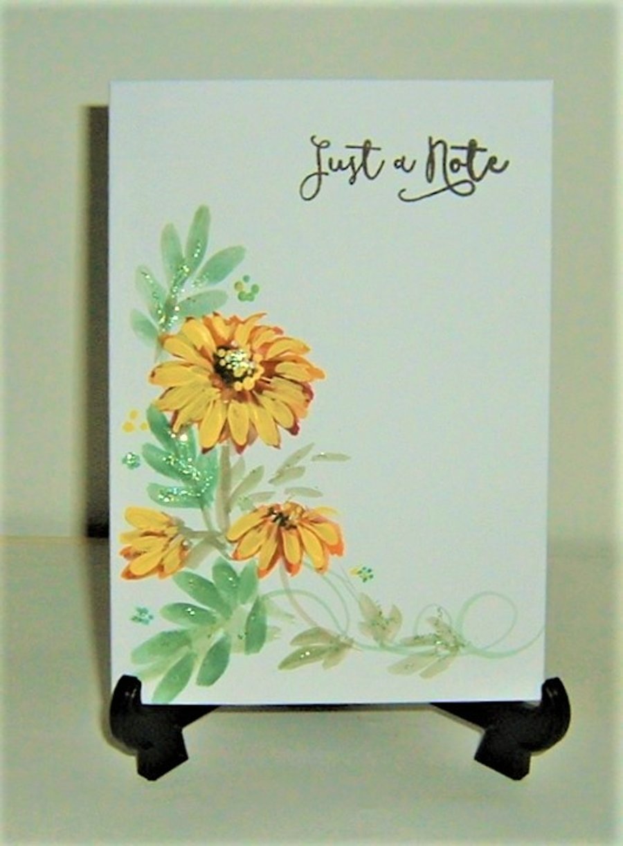 hand painted Note card ( ref F 512)
