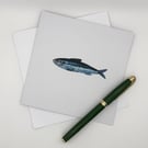 Perfectly Imperfect Sardine Fish Greetings Card