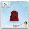 Reserved for Kat - Christmas Hearts Dress to fit the Little Hugs dolls
