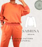 Raglan Batwing Sweater Sewing Pattern - Sabrina Oversized Top (PDF Pattern)