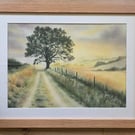 'Peaceful Dawn' original soft pastel drawing