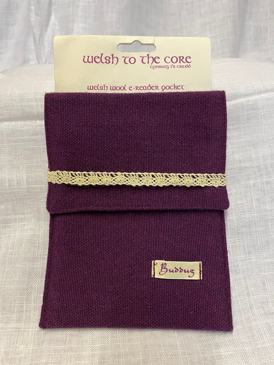 Handmade Welsh Wool Small tablet pocket