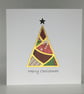 Paper pieced Christmas Tree Christmas card - Image 1