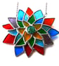  Succulent Abstract Fllower Stained Glass Suncatcher Handmade - Image 6