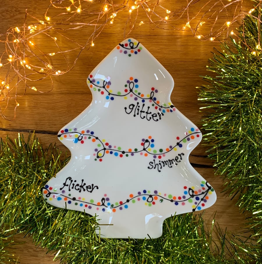 Christmas tree shaped plate cheap