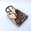 Brooding Dragon Mother Personalised Pyrography Keyring