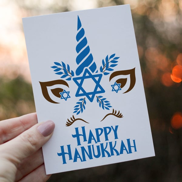 Happy Hanukkah Card, Hanukkah, Personalised Hanukkah Celebrations