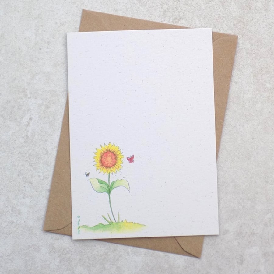 Ecofriendly Sunflower Garden  Postcards (pk of 6)