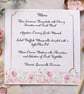 Painterly Floral Wedding Menu Cards – Elegant Table Stationery - Image 1