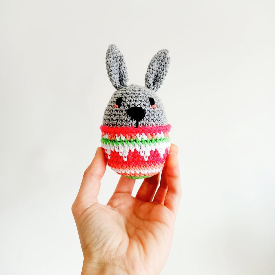 Easter Bunny Eggs Animal Crochet Toy