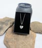 Sterling silver smiley heart pendant  - Image 2