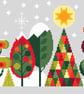 050A - Scandinavian Modern Forest Trees Series - Christmas Holidays - CSPattern - Image 1