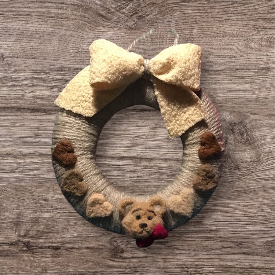 Teddy bear wreath