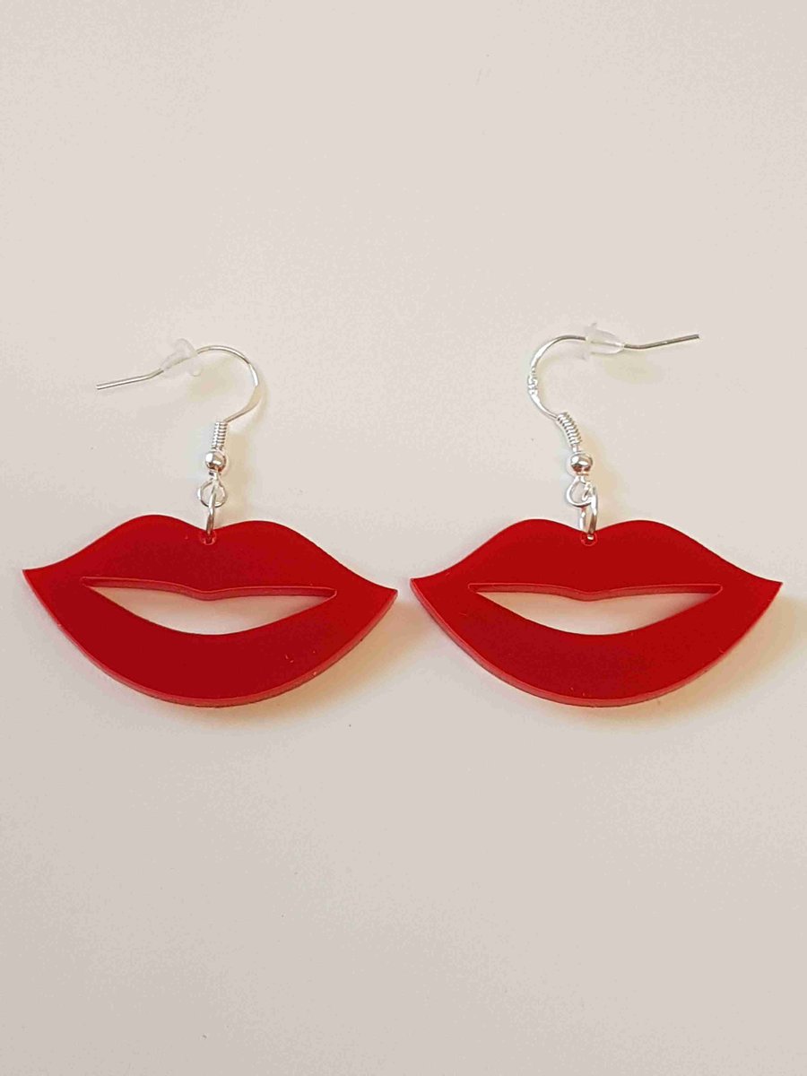 Hot lips Earrings - Acrylic