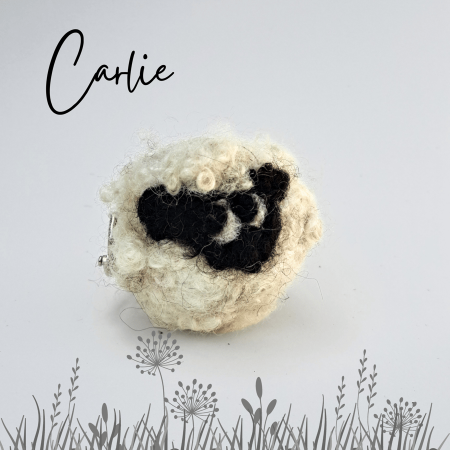 Carlie the Sheep your pocket-sized stress buddy and a keyring   M
