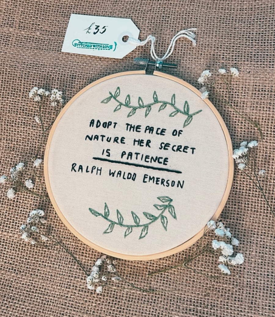 Embroidery Quote