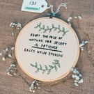 Embroidery Quote