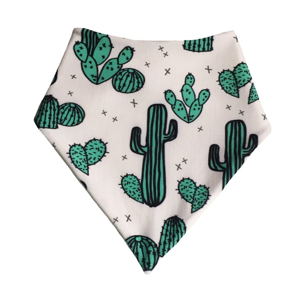 ORGANIC Baby Bandana Dribble Bib in CACTI CACTUS Gift Idea from BellaOski