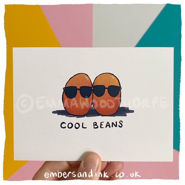 Cool Beans Postcard