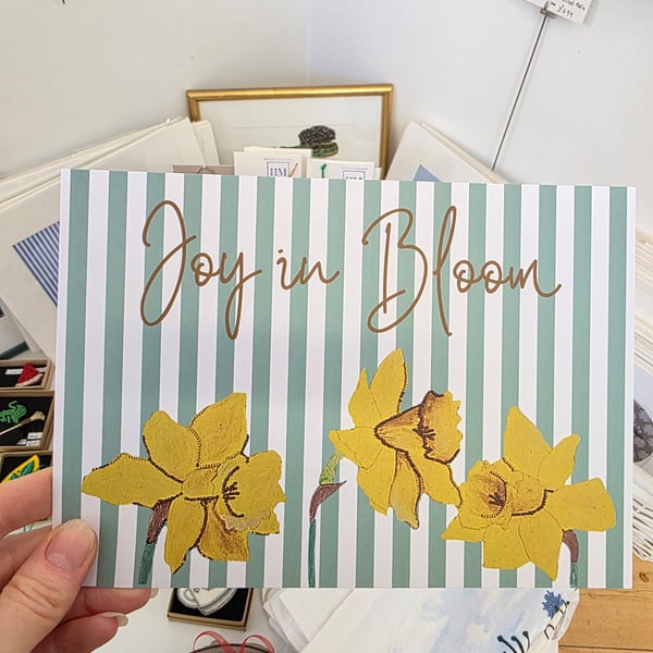 A5 spring Daffodil art print