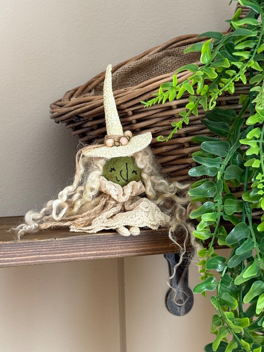 Sand Dune Beach Witch Art Doll
