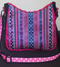 Dots and Dashes Navy and Pink Handbag  - Image 2
