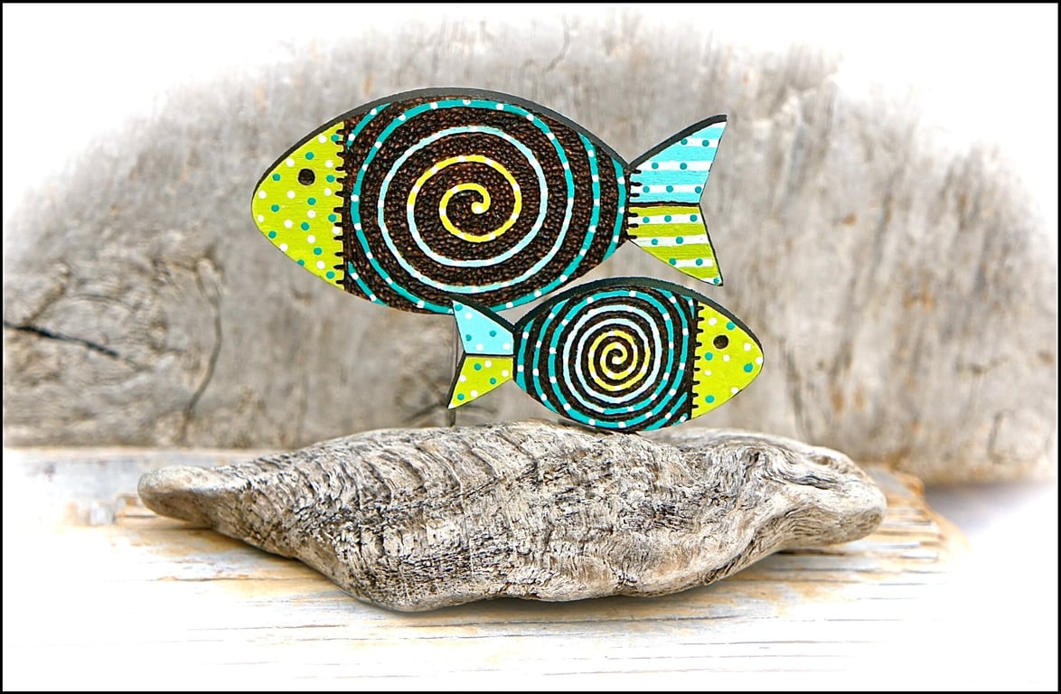 Wooden Fish Sculpture