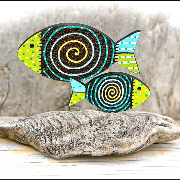 Wooden Fish Sculpture