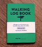 Single A6 ‘Walking’ pocket log book with typographic design cover - Image 5