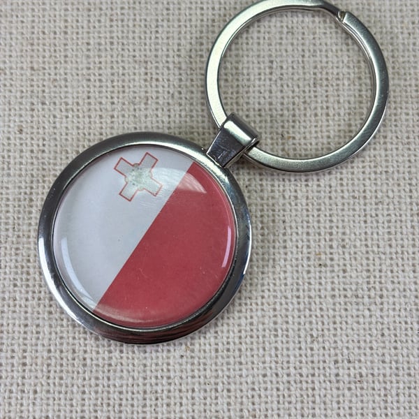 Malta Flag Keyring