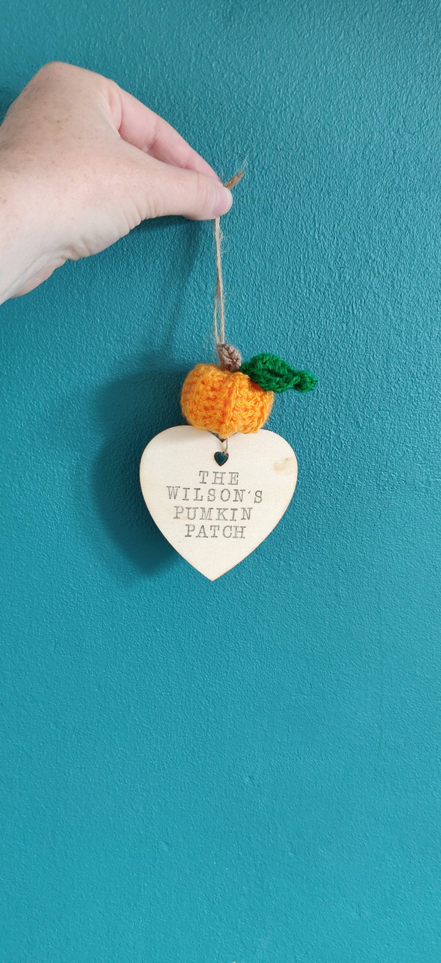 Pumpkin Patch Wooden Sign, Halloween Pumpkin Plaque, Crochet Pumpkin Decoration,