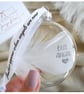 Our Angel Memorial Round Feather Bauble, Round Glass Christmas Ornament, Remembr - Image 2