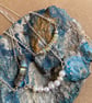 Sterling silver gem & freshwater pearl bar necklaces - Image 2