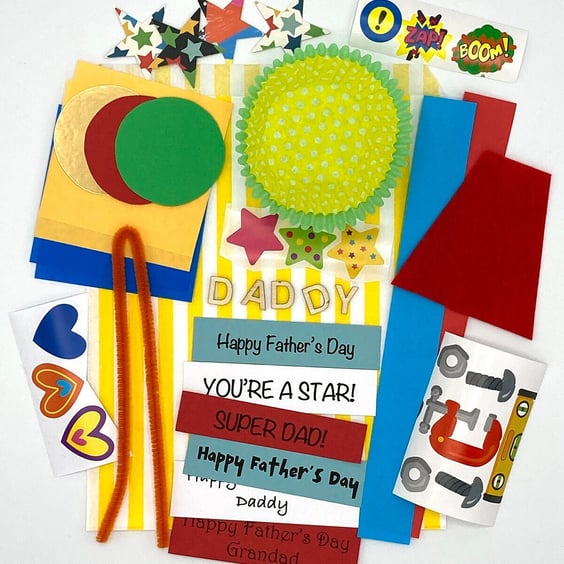 Father's Day Card Making Kit - Plastic Free Craft