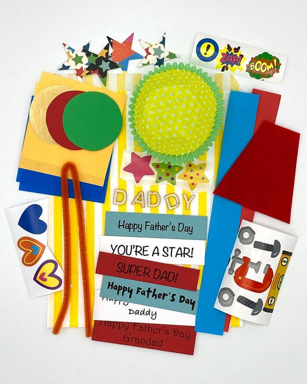 Father's Day Card Making Kit - Plastic Free Craft