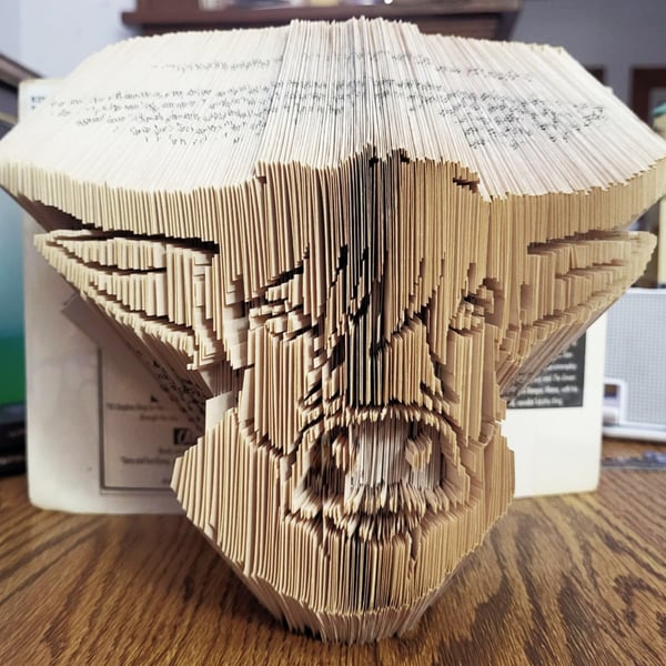 Highland Cow COMBI Book Folding Pattern - EMAILED PDF PATTERN